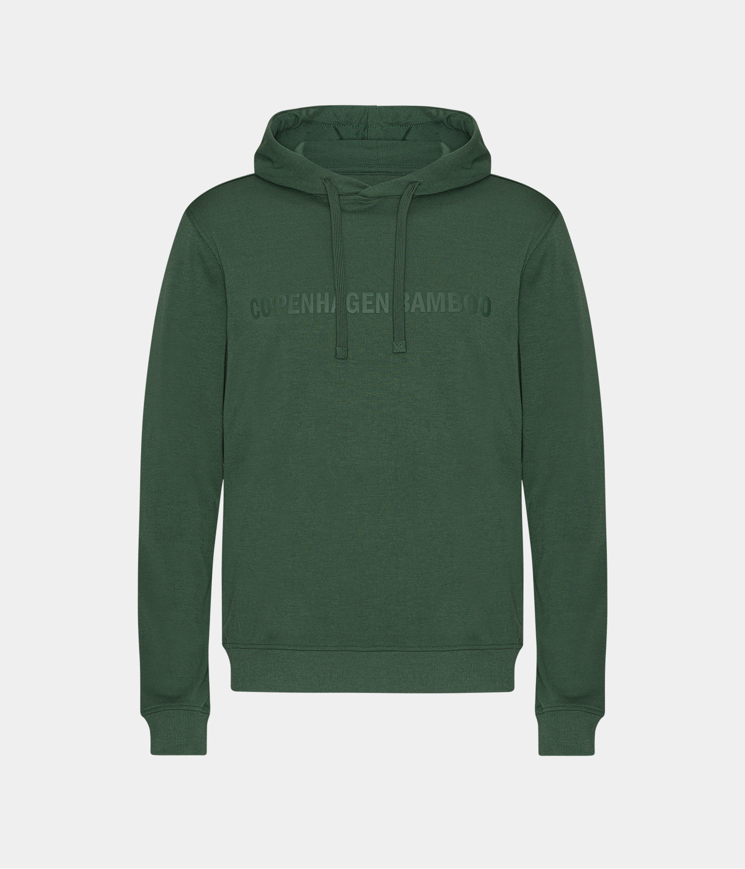 Green bamboo hoodie jogging set with logo