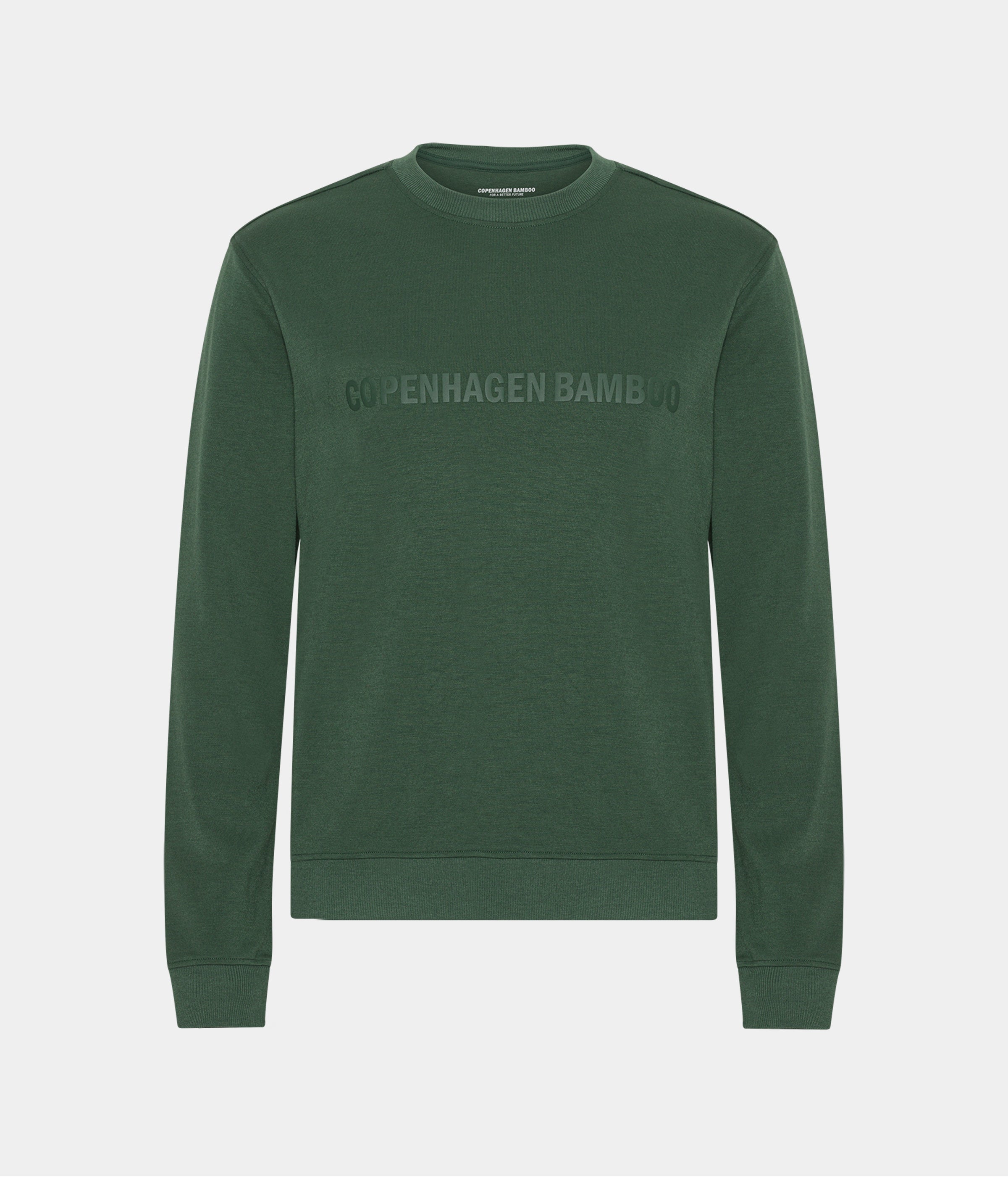 Green bamboo jogging set with logo