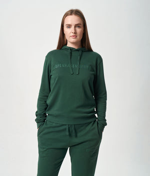 Grønt bambus hoodie joggingsæt med logo    Copenhagen Bamboo