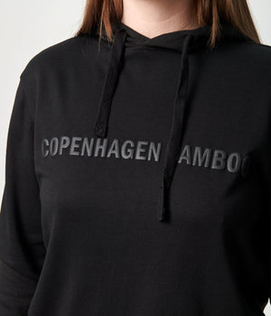 Sort bambus hoodie joggingsæt med logo    Copenhagen Bamboo