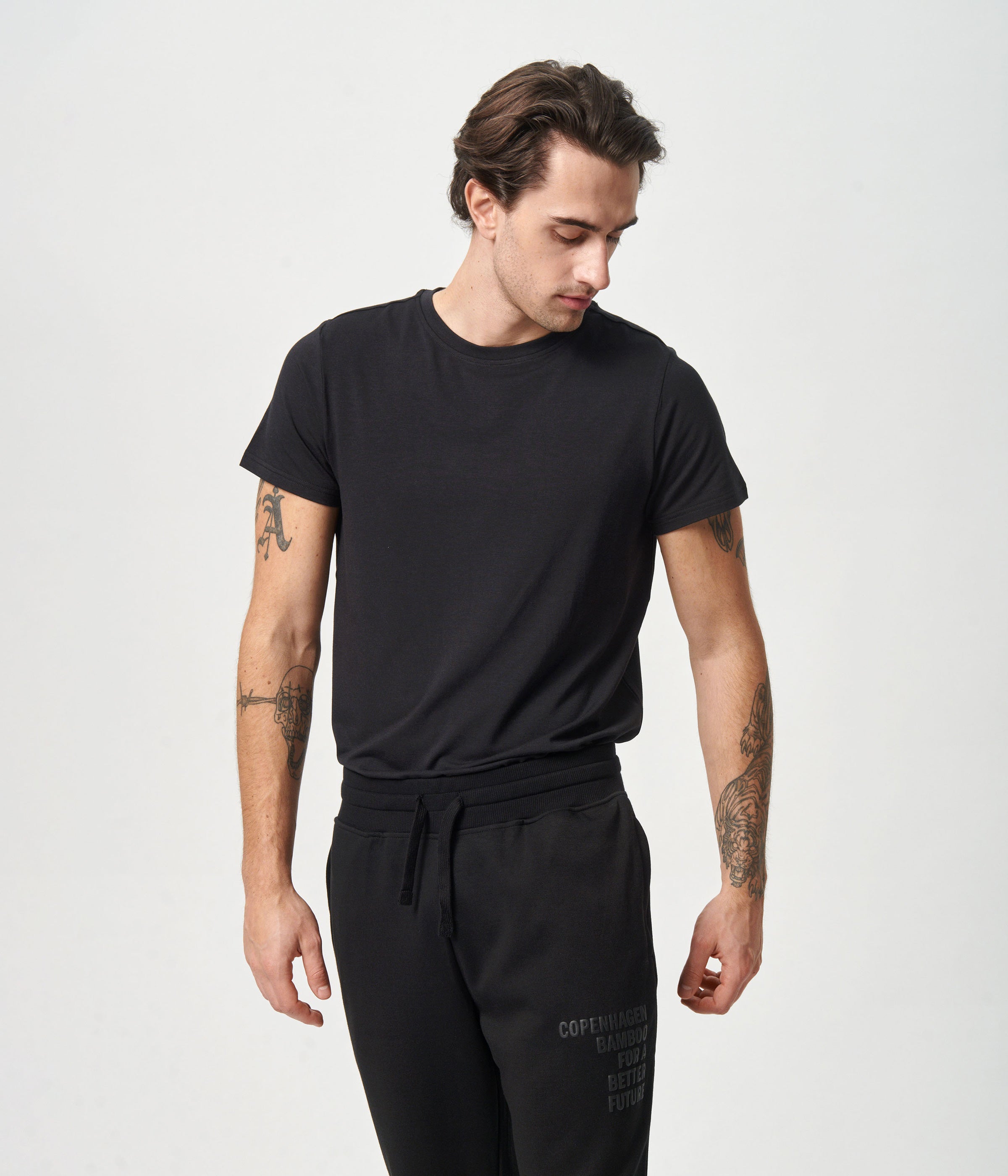 Sort crew neck bambus T-shirt    Copenhagen Bamboo