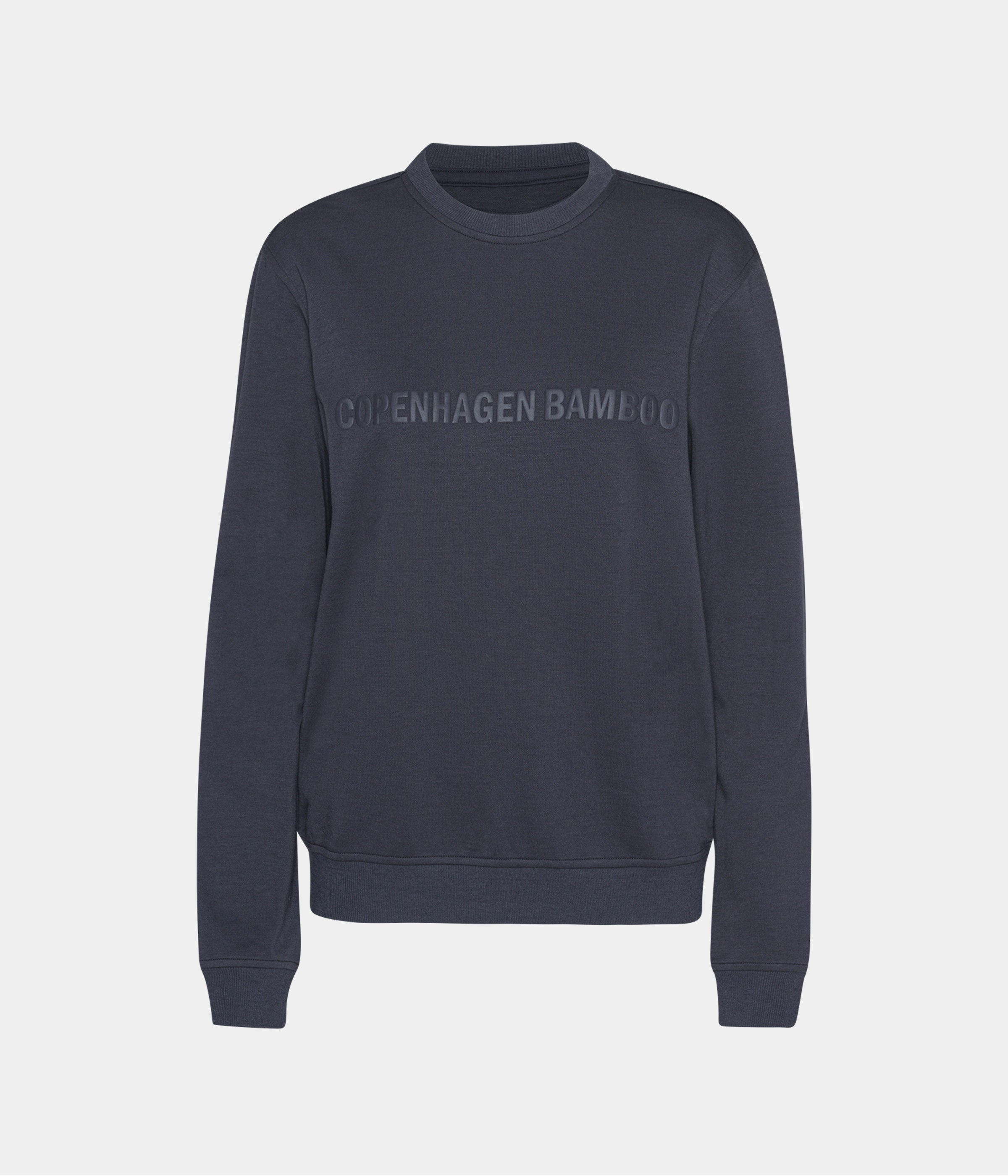 Mørkegrå bambus sweatshirt med logo XS   Copenhagen Bamboo