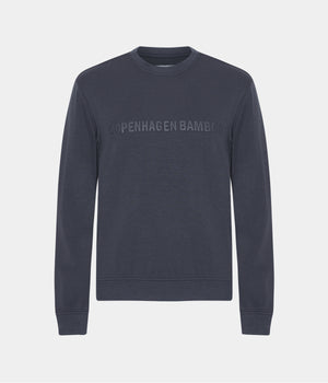 Mørkegrå bambus sweatshirt med logo XS   Copenhagen Bamboo