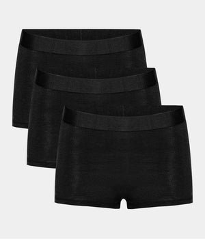 Sorte bambus hotpants - 3 pak S   Copenhagen Bamboo